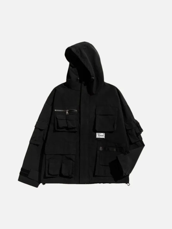 ジャケット・アウター SOUTH2 WEST8 MULTI-POCKET ZIPPED 2WAY South2 West8 Multi-Pocket Zipped 2 Way Jacket - Charcoal