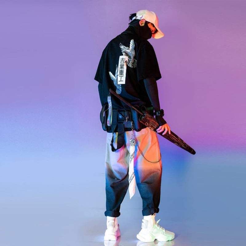 Korean Cyberpunk T-Shirt Style sold by Yugen Theory product image thumbnail 4