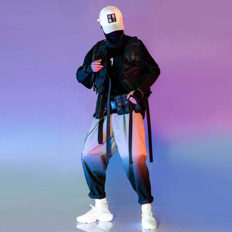 Korean Cyberpunk T-Shirt Style sold by Yugen Theory product image thumbnail 3