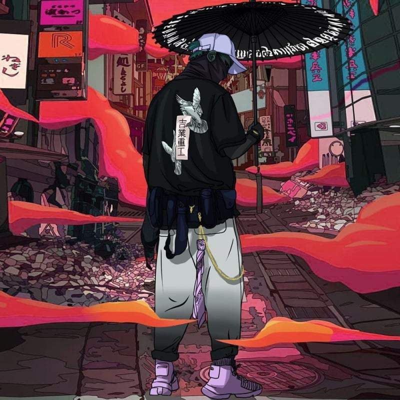 Korean Cyberpunk T-Shirt Style sold by Yugen Theory product image thumbnail 5