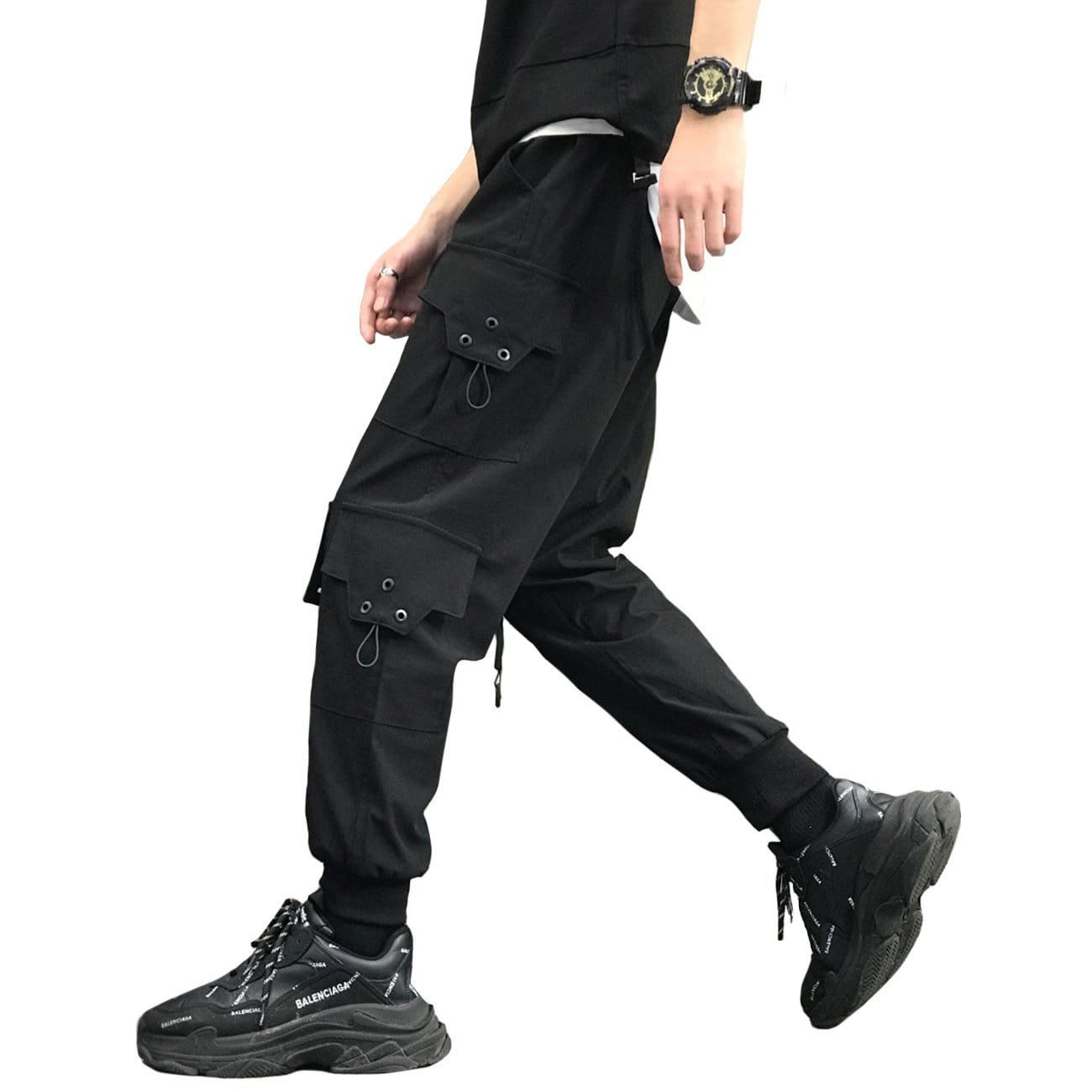 Punk Multi Pockets Cargo Pants sold by Yugen Theory