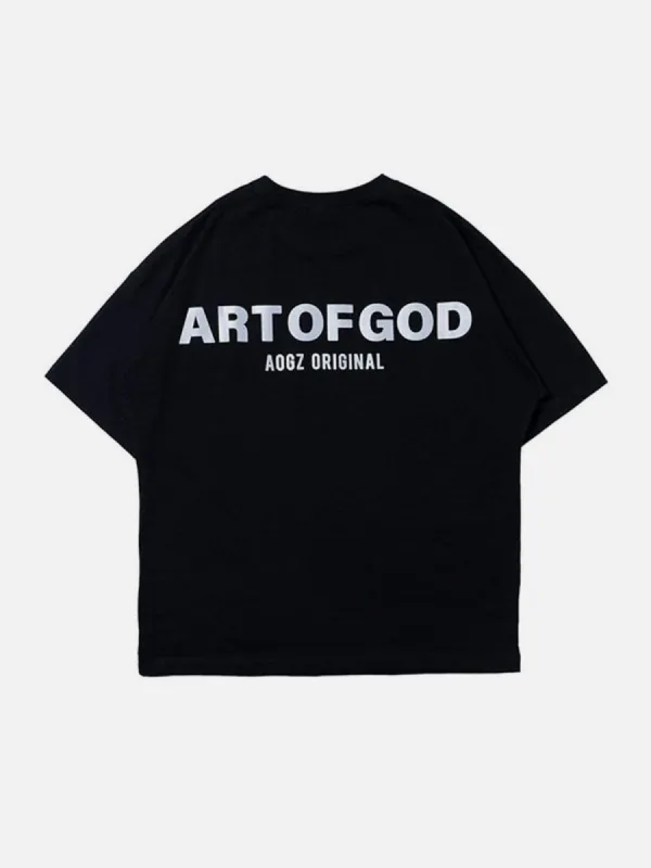 Function Reflective Letter Print T-Shirt sold by Yugen Theory
