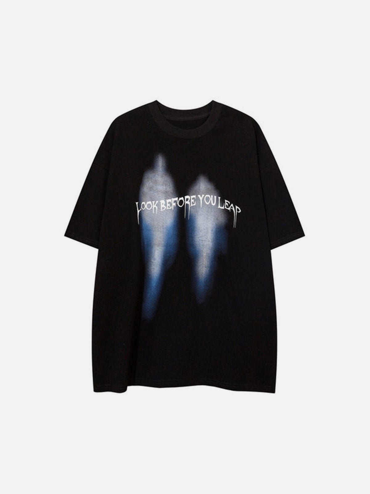 Abstract Print Letters Graphic T-Shirt sold by Yugen Theory