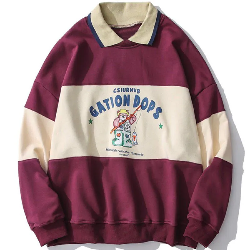 Vintage Polo Sweatshirt GATION DOPS sold by Yugen Theory