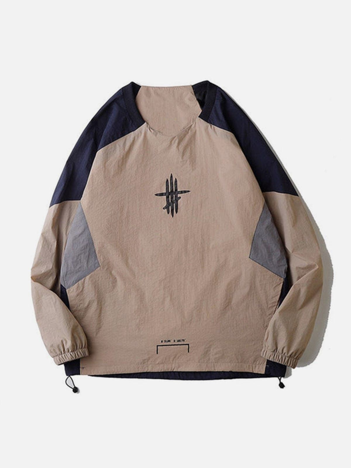 Function Patchwork Print Sweatshirt sold by Yugen Theory product image thumbnail 3