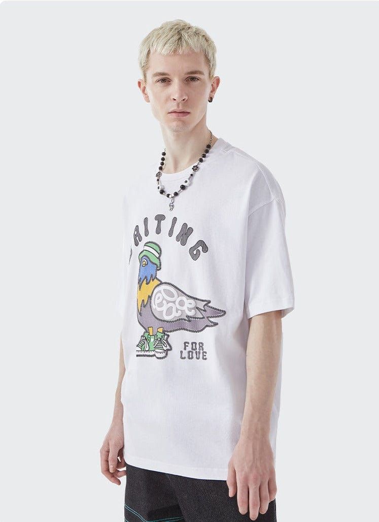 Peace Pigeon Graphic T-Shirt sold by Yugen Theory product image thumbnail 5