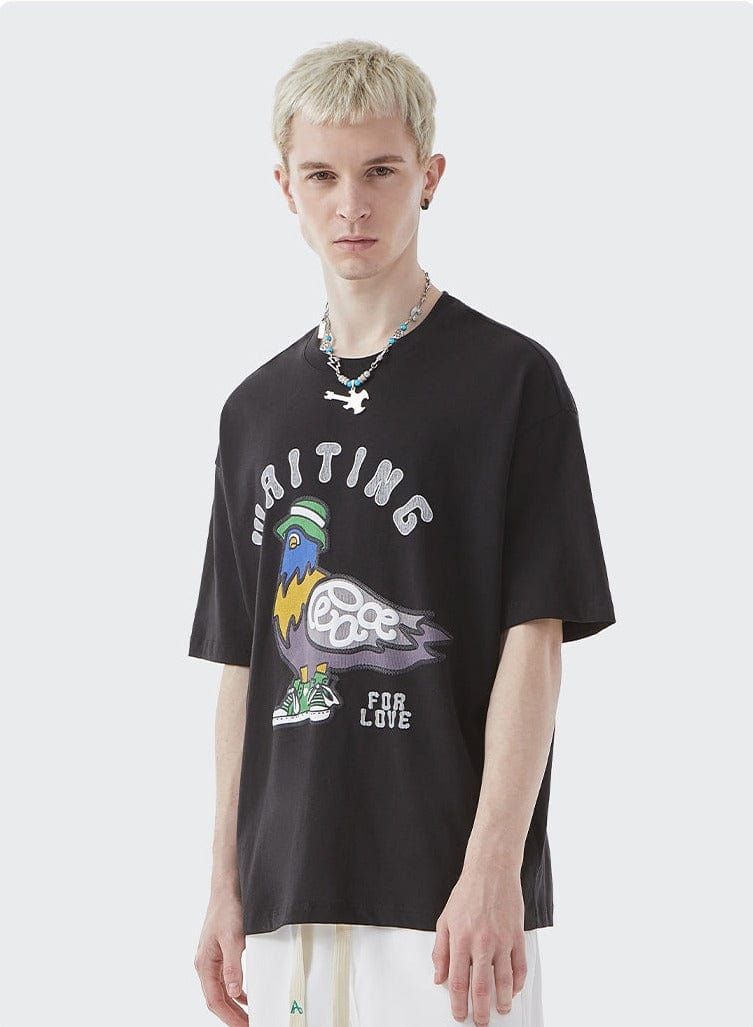 Peace Pigeon Graphic T-Shirt sold by Yugen Theory product image thumbnail 3