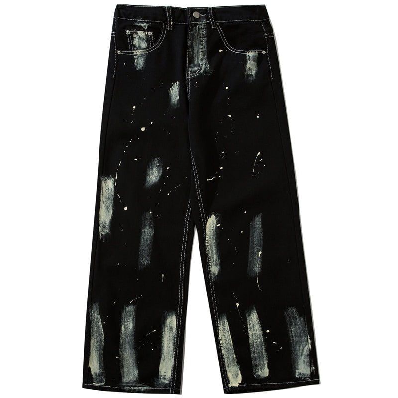 Oversize Washed Jeans Graffiti sold by Yugen Theory product image thumbnail 2