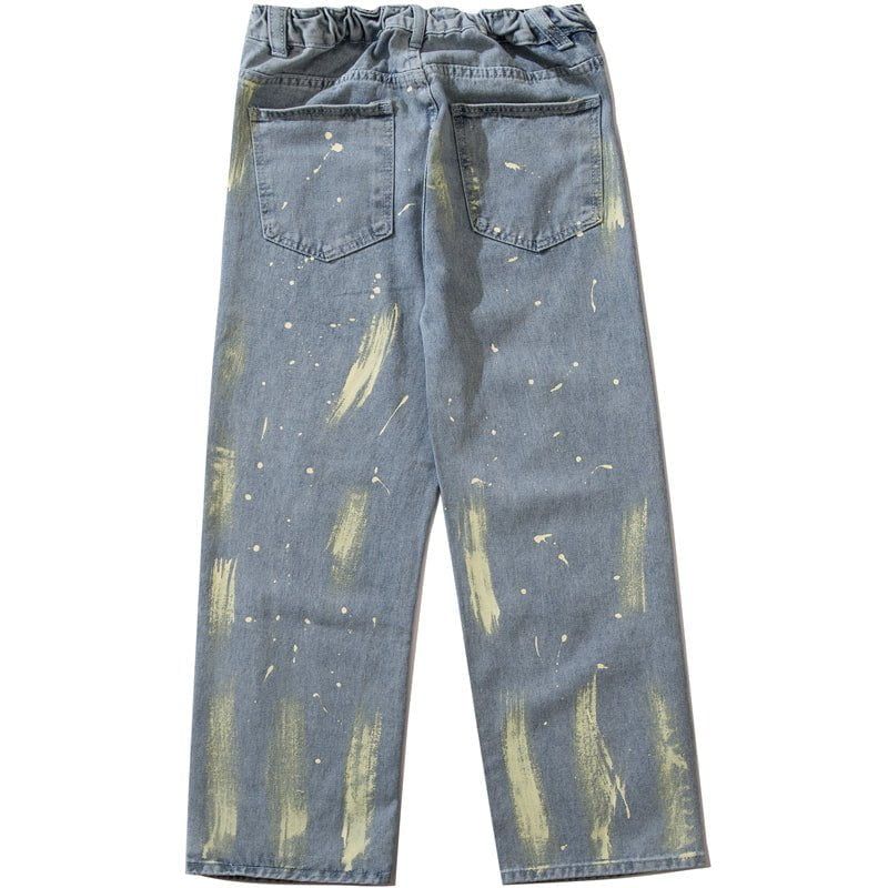 Oversize Washed Jeans Graffiti sold by Yugen Theory product image thumbnail 3