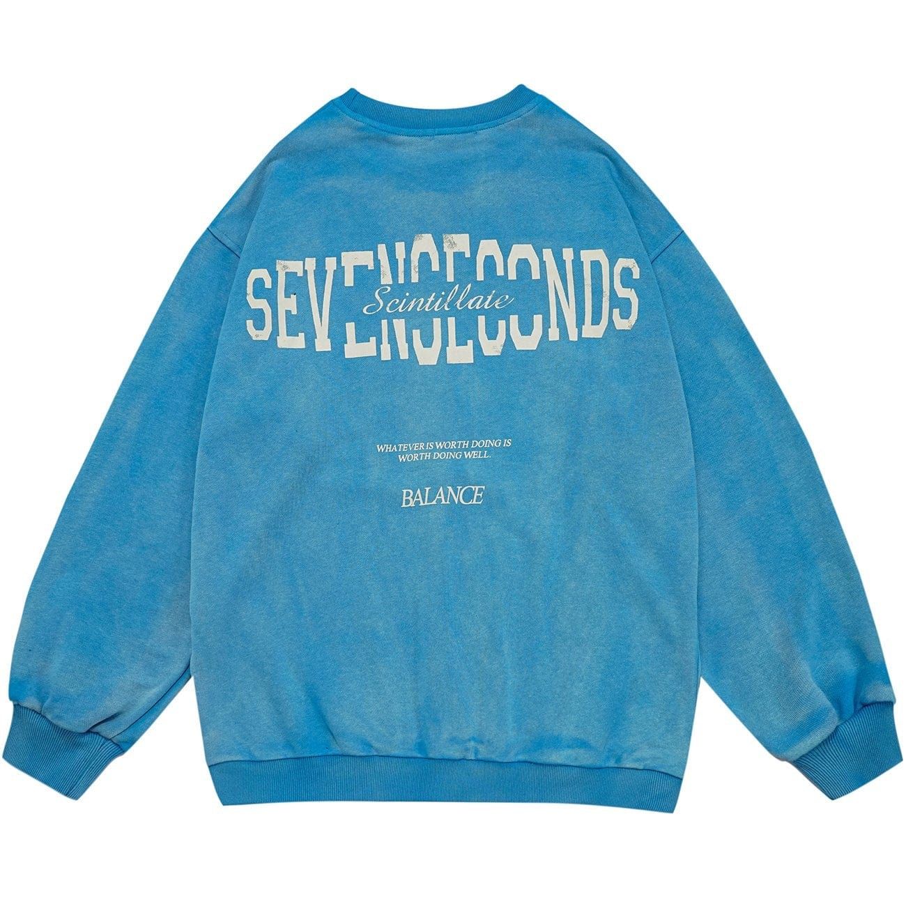 Tie Dye Letters Print Sweatshirt sold by Yugen Theory product image thumbnail 4