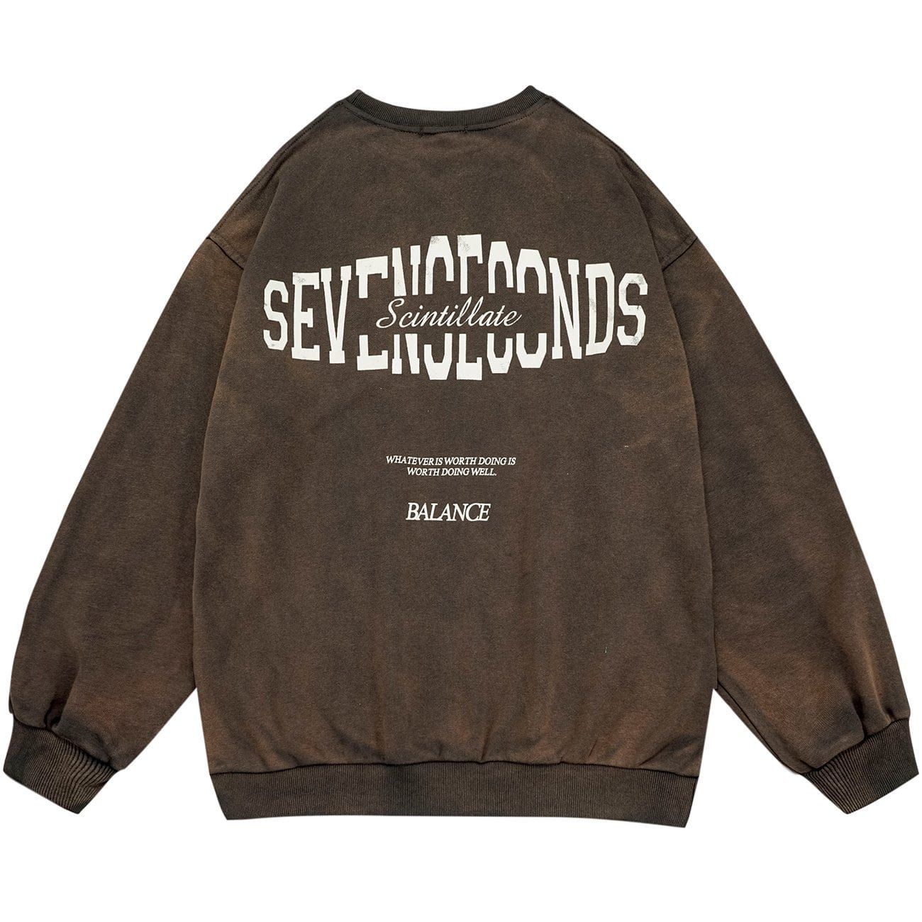 Tie Dye Letters Print Sweatshirt sold by Yugen Theory product image thumbnail 2