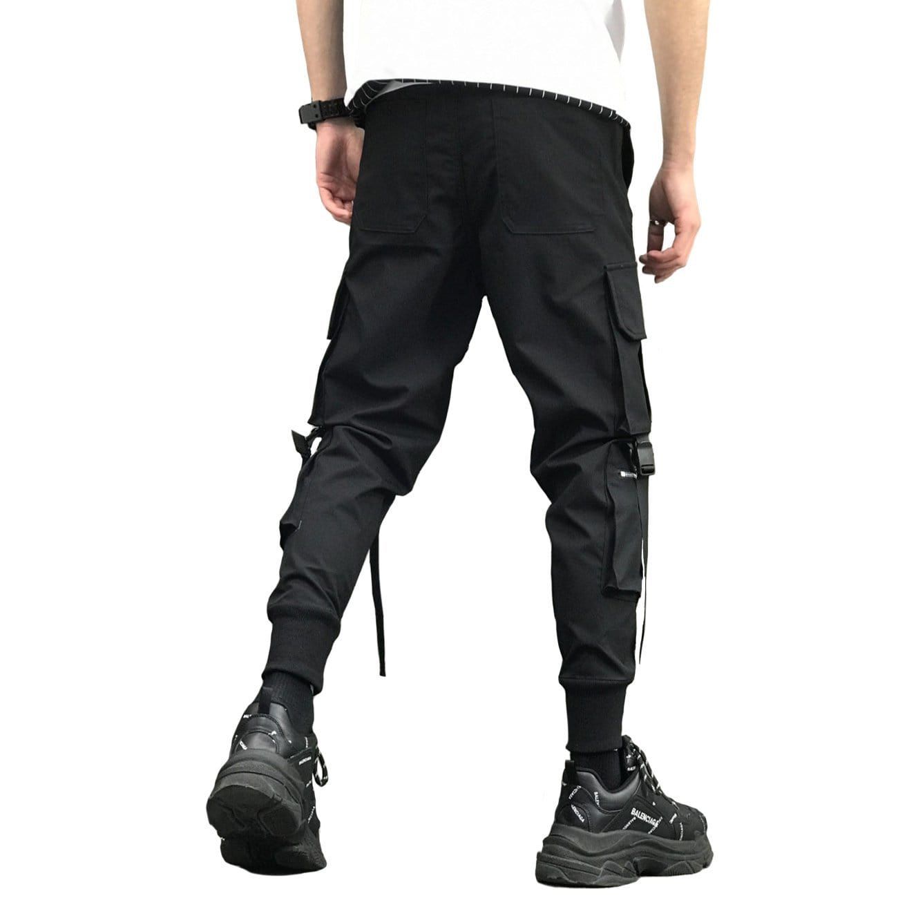 Zipper Pockets Ribbons Cargo Pants sold by Yugen Theory product image thumbnail 3