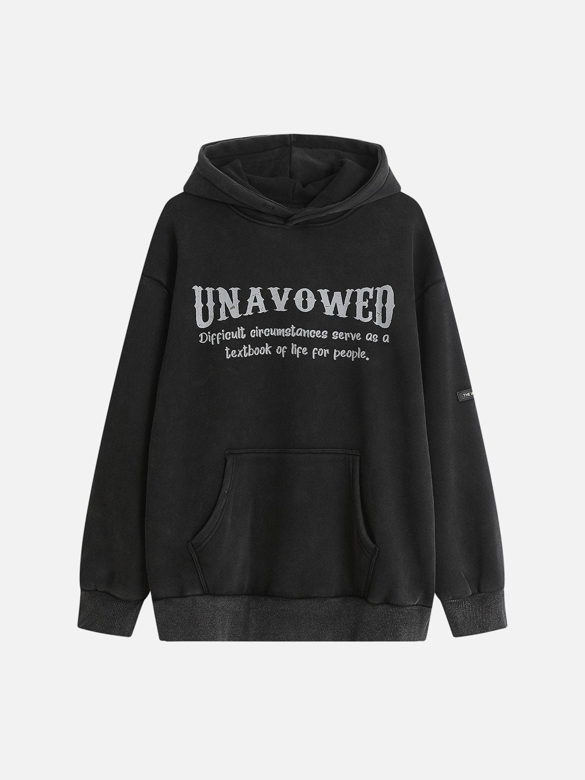 Fuzzy Angel Print Washed Hoodie sold by Yugen Theory product image thumbnail 4