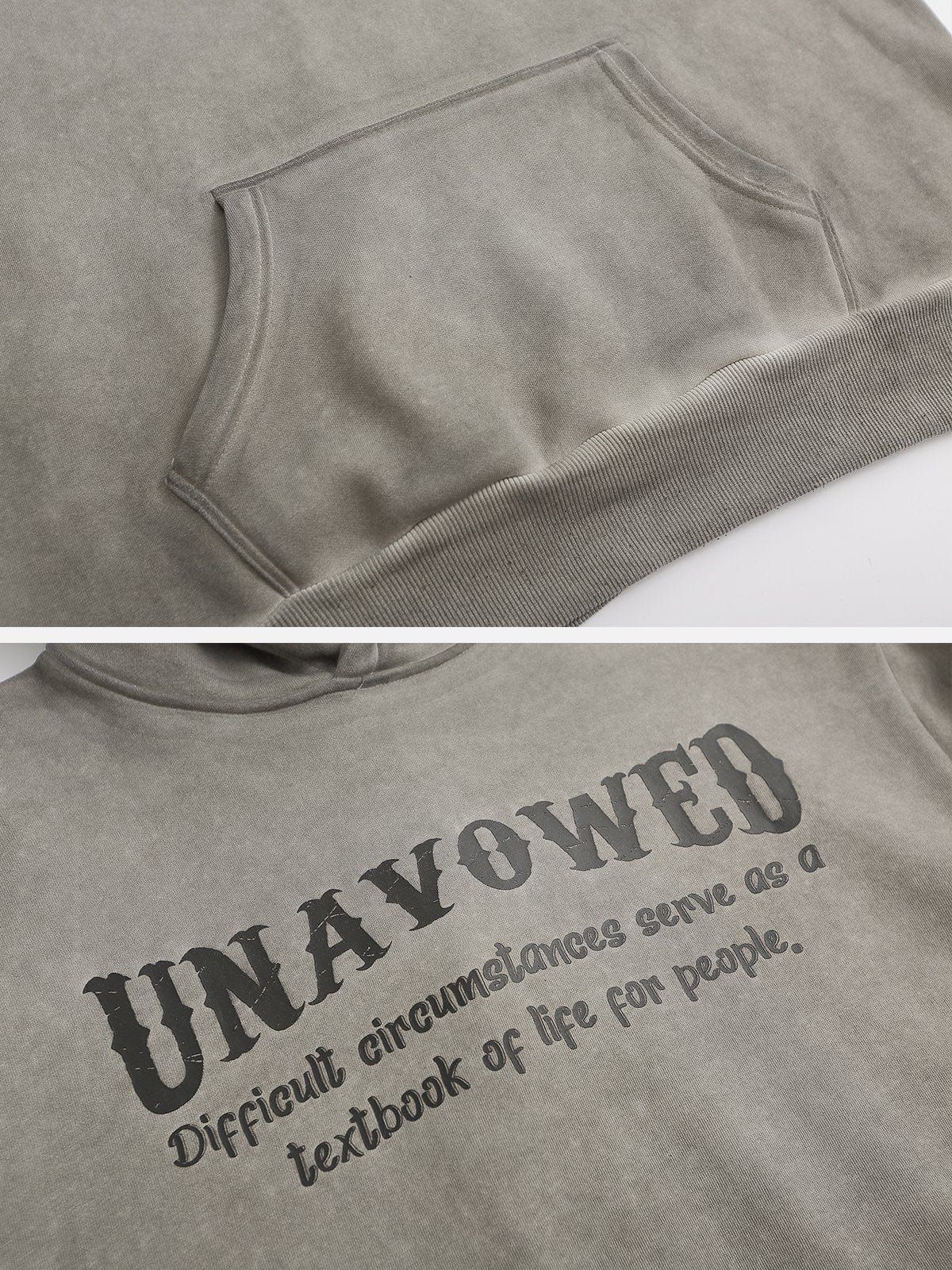 Fuzzy Angel Print Washed Hoodie sold by Yugen Theory product image thumbnail 5