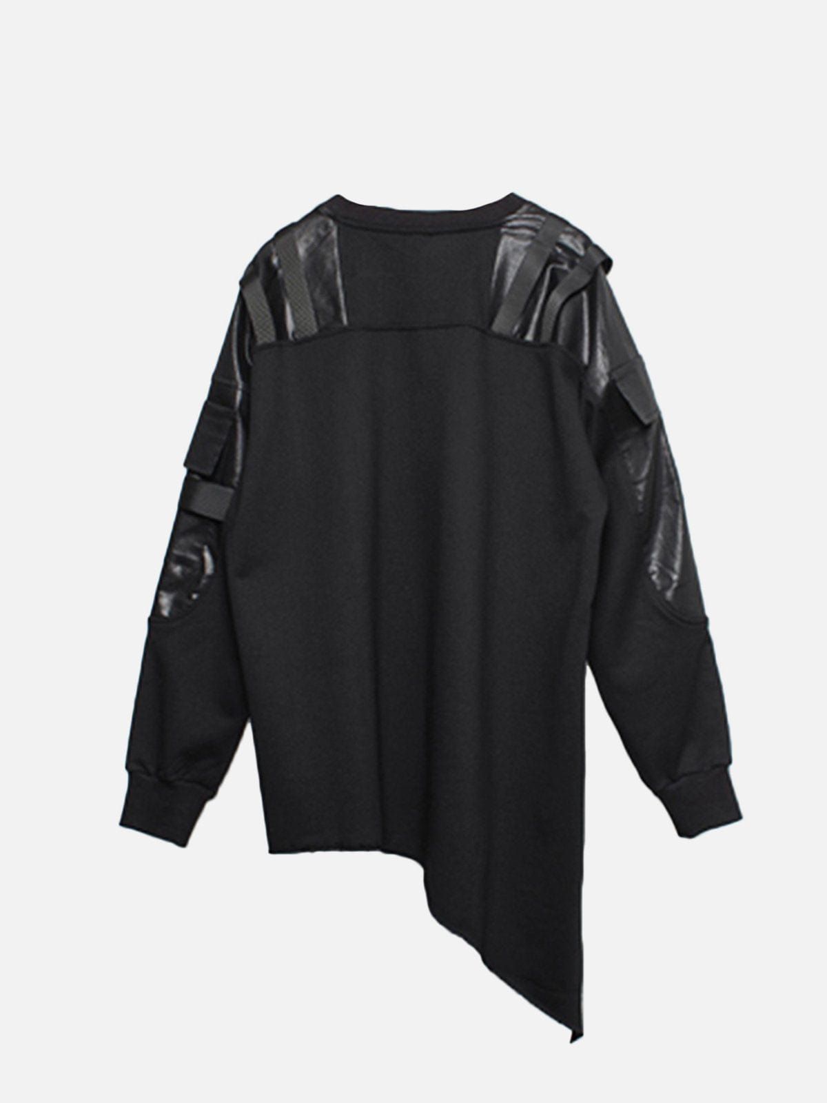 Asymmetric Patchwork Sweatshirt sold by Yugen Theory product image thumbnail 5