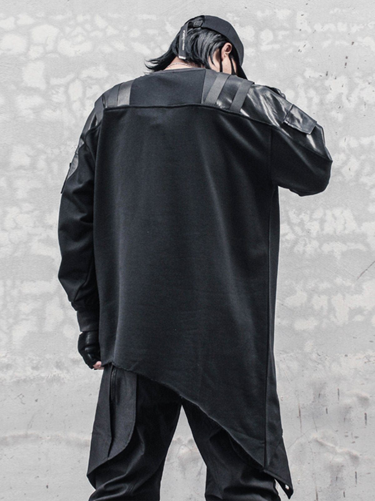 Asymmetric Patchwork Sweatshirt sold by Yugen Theory product image thumbnail 2