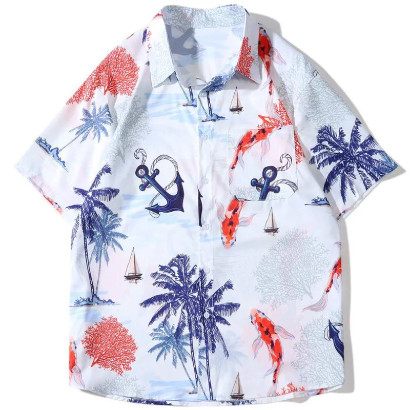 Beach S/ S Shirt Koi sold by Yugen Theory