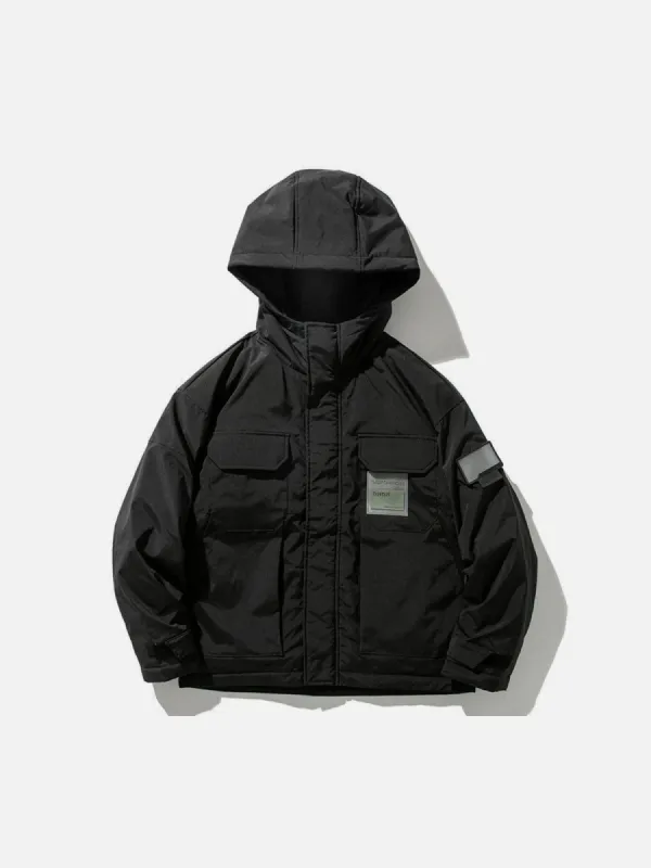 Function Labeling Hooded Winter Down Coat sold by Yugen Theory