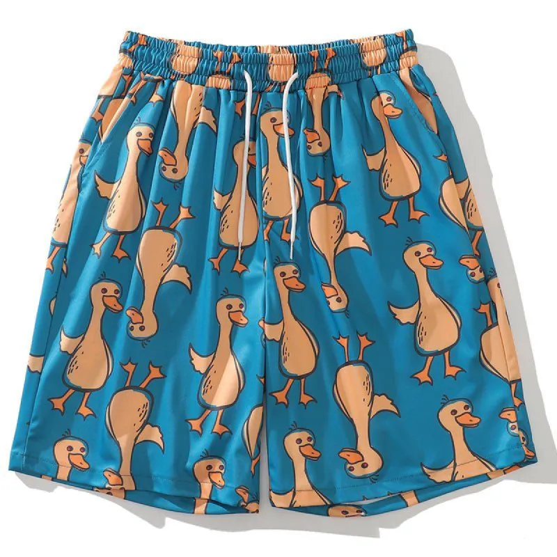 Beach Shorts Funny Duck sold by Yugen Theory