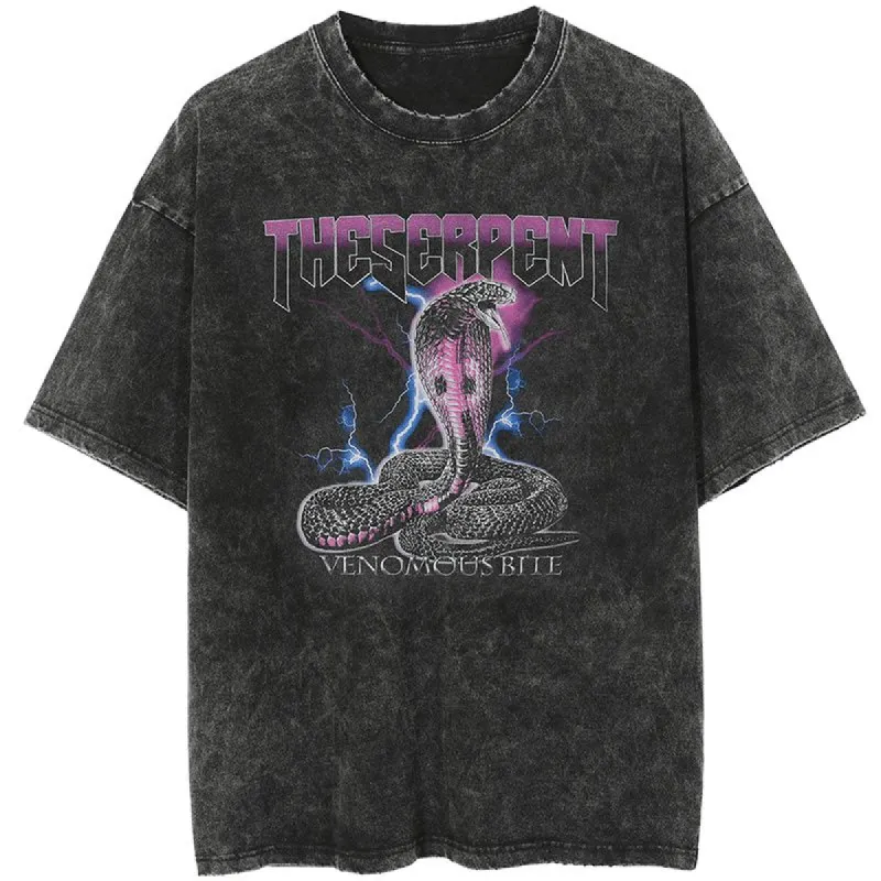 Distressed Wash Tee Cobras sold by Yugen Theory
