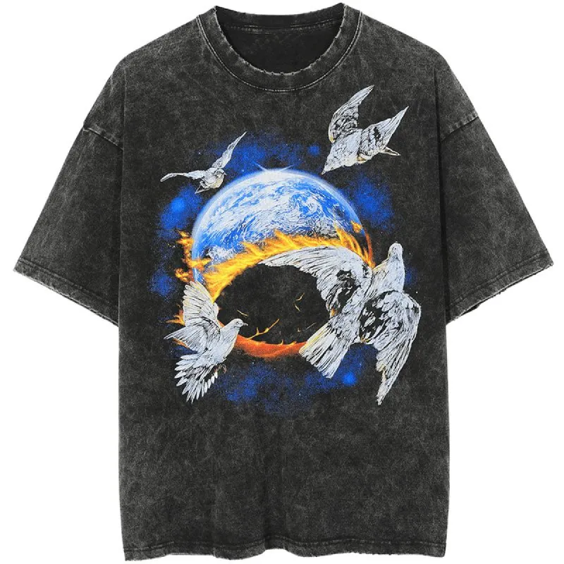 Vintage Tee Earth Pigeon sold by Yugen Theory