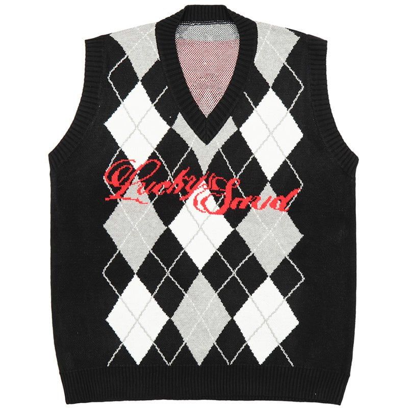 Argyle Knit Sweater Vest S sold by Yugen Theory product image thumbnail 2
