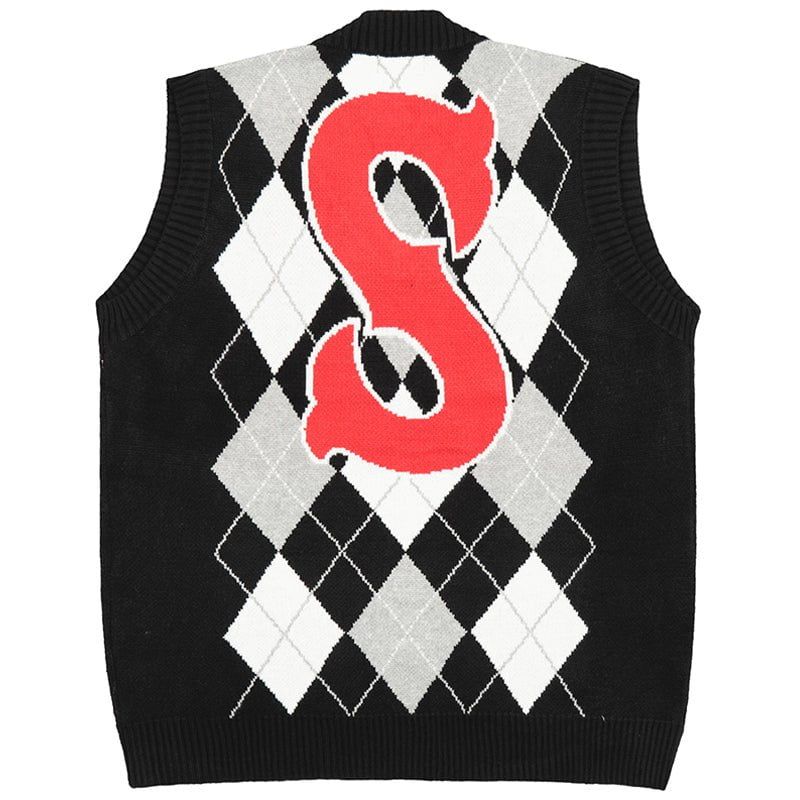 Argyle Knit Sweater Vest S sold by Yugen Theory product image thumbnail 4