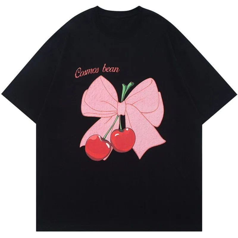 Summer Tee Bow Tie Cherry sold by Yugen Theory