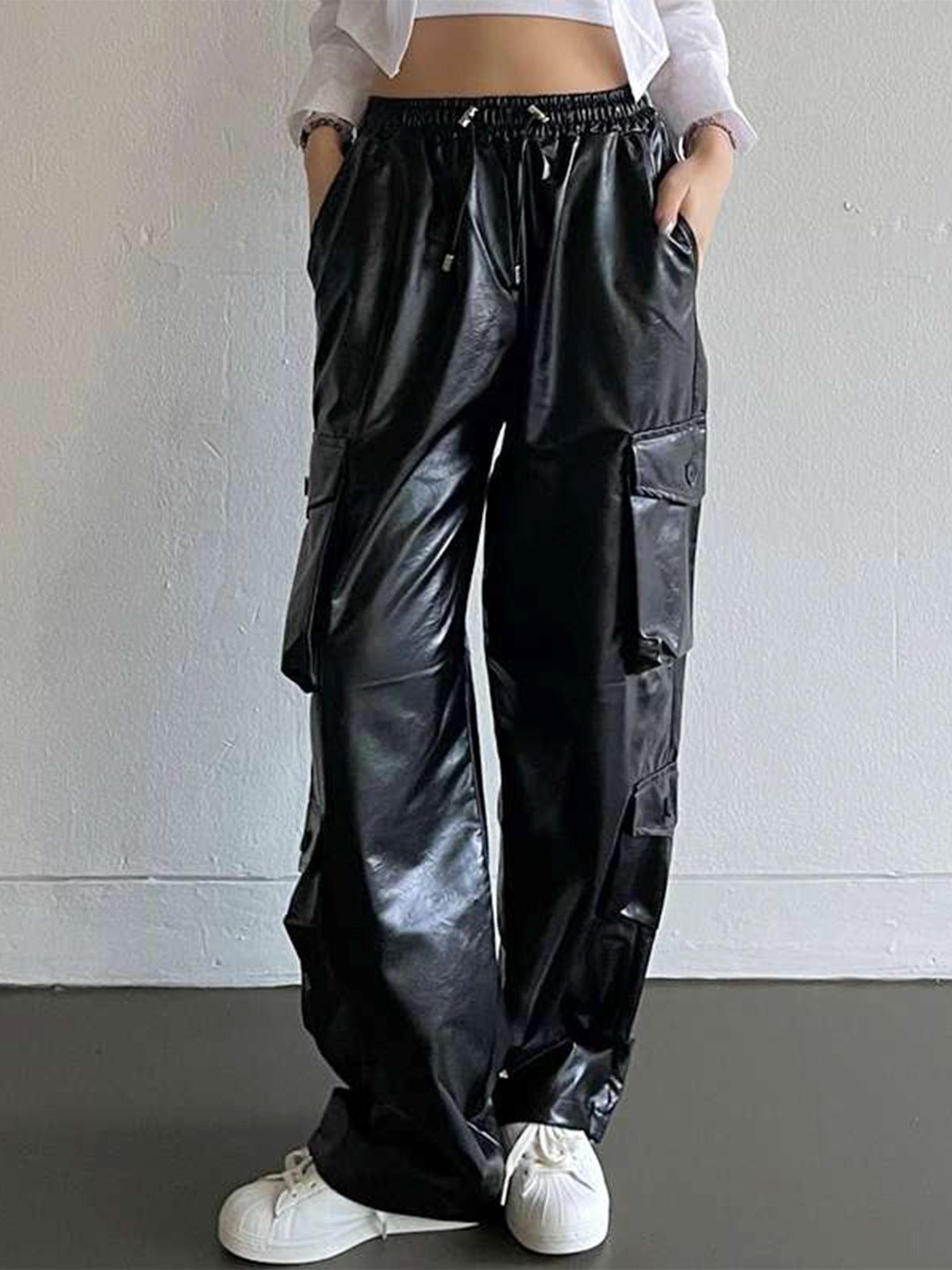 Pocket PU Cargo Pants sold by Yugen Theory product image thumbnail 2