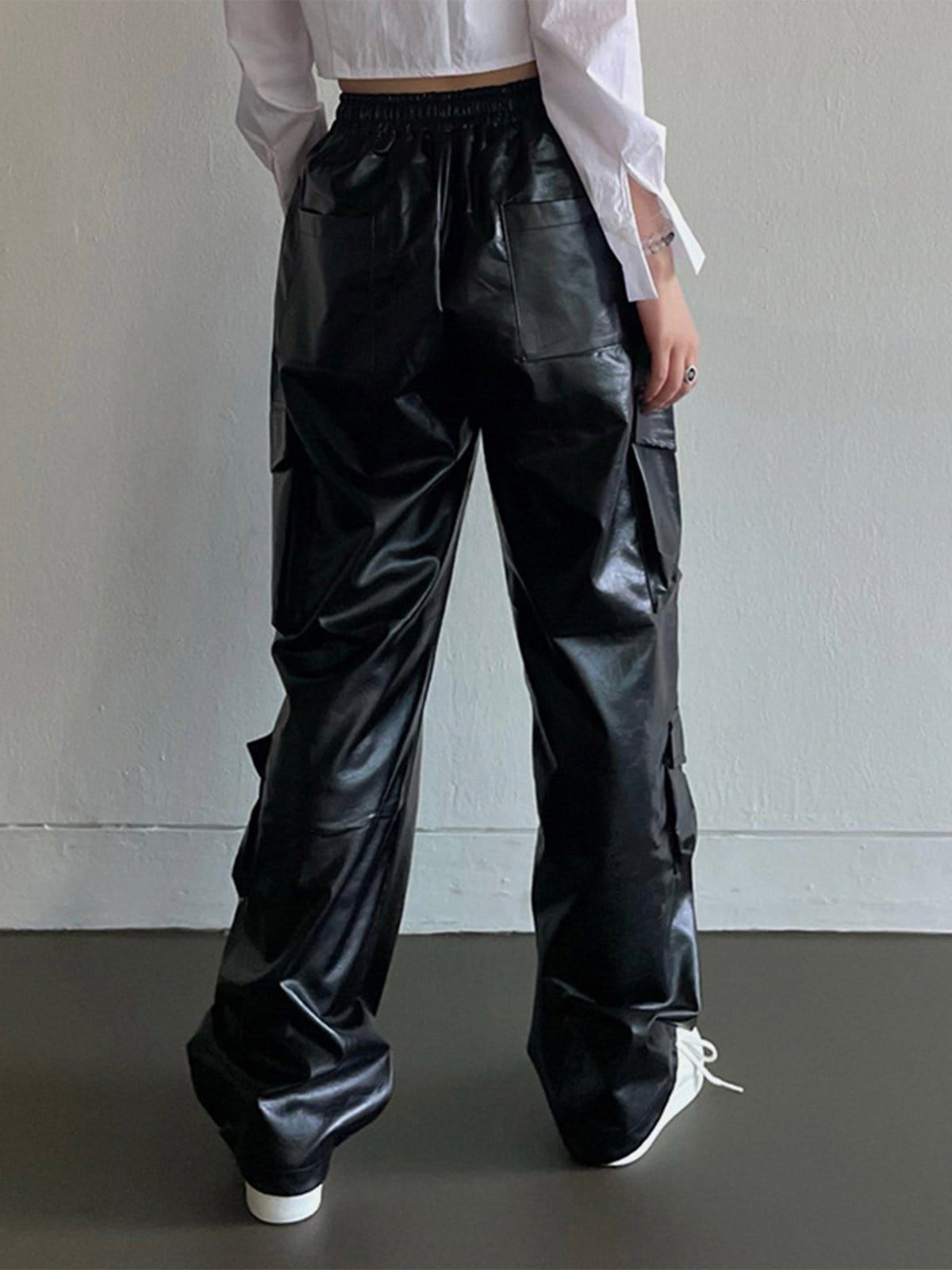 Pocket PU Cargo Pants sold by Yugen Theory product image thumbnail 4