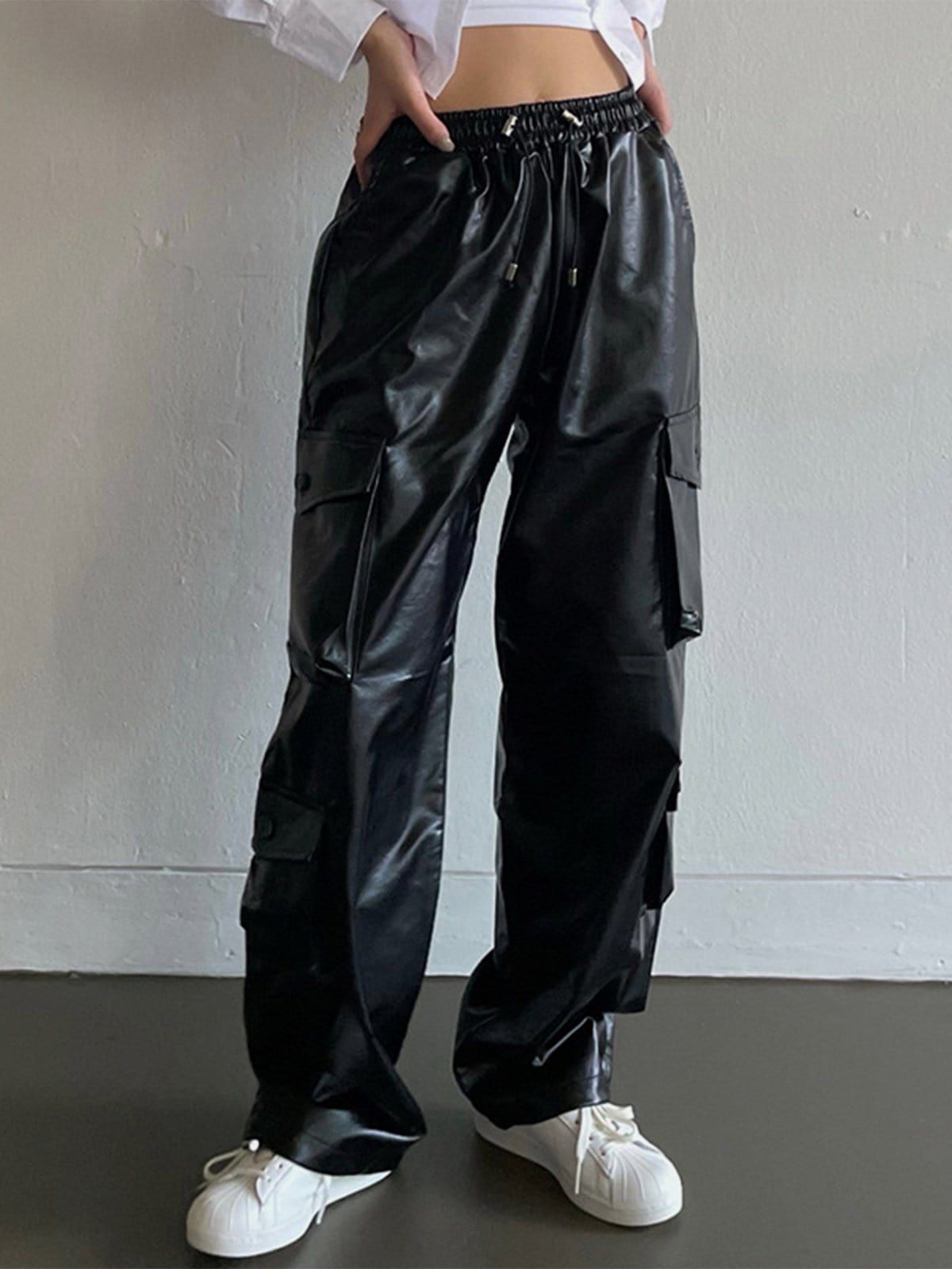 Pocket PU Cargo Pants sold by Yugen Theory product image thumbnail 3