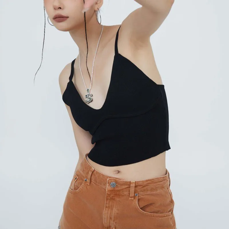 Women’s Knit Cami Top Solid Color sold by Yugen Theory