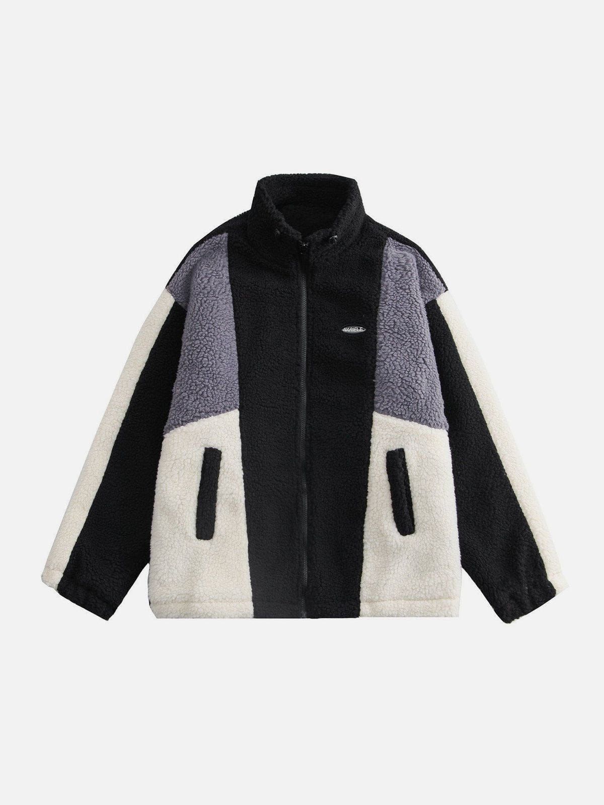 Colorblock Sherpa Winter Coat sold by Yugen Theory product image thumbnail 3