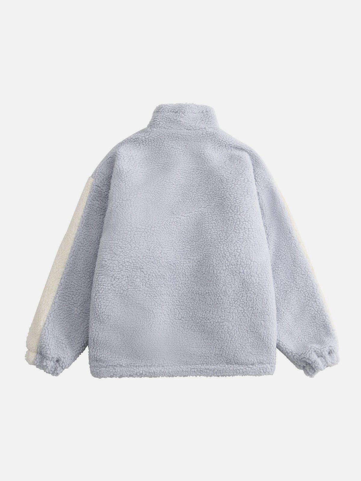 Colorblock Sherpa Winter Coat sold by Yugen Theory product image thumbnail 2