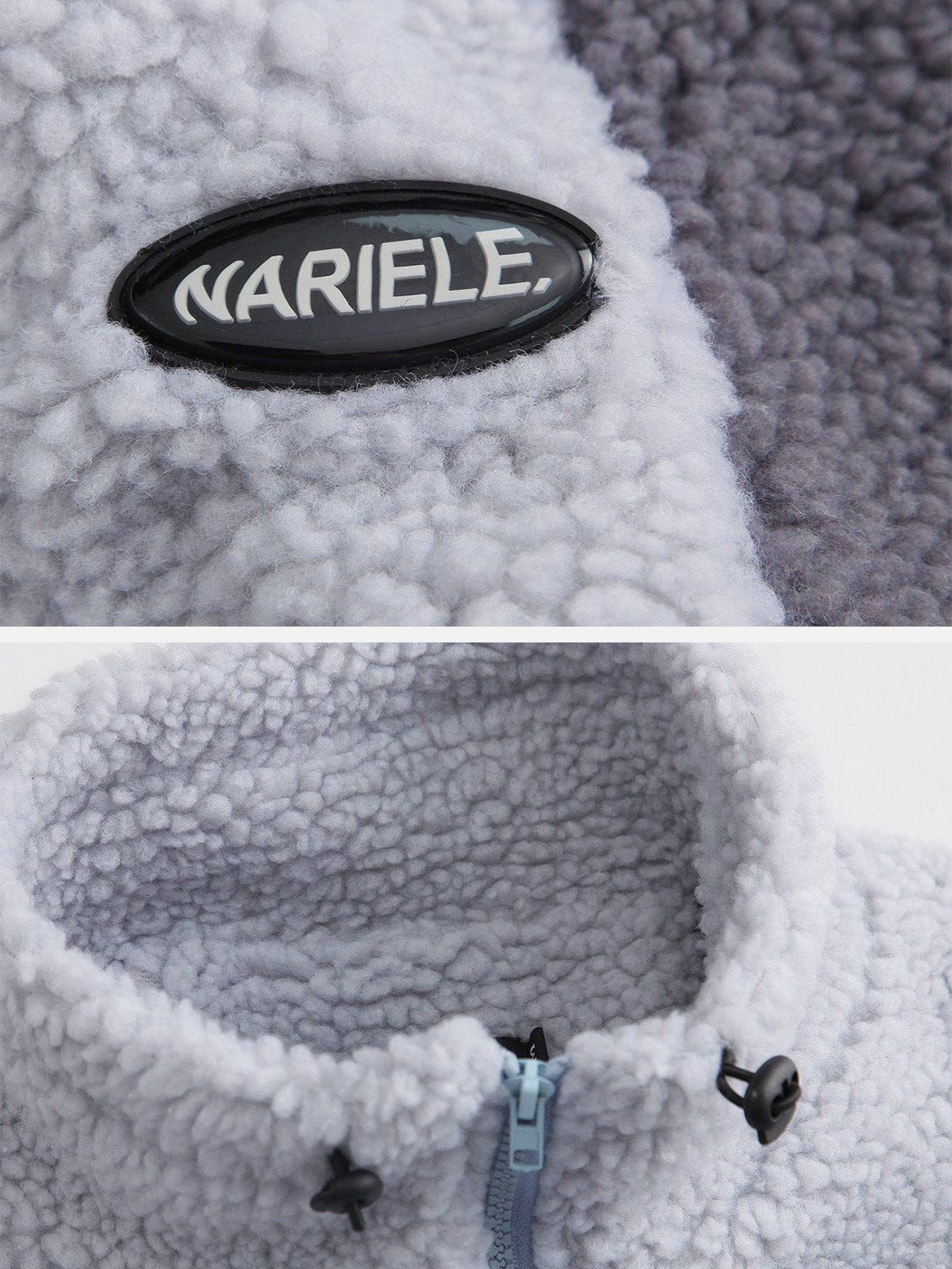 Colorblock Sherpa Winter Coat sold by Yugen Theory product image thumbnail 5