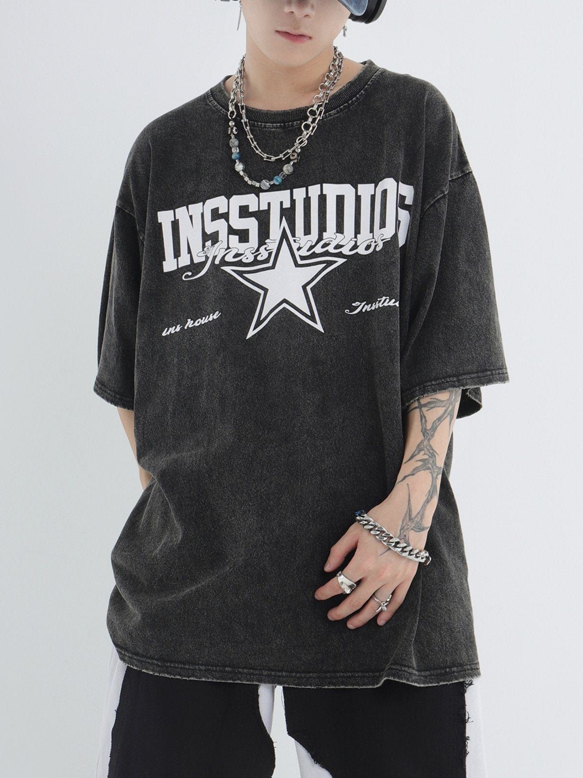 Cartoon Skeleton Graphic T-Shirt sold by Yugen Theory