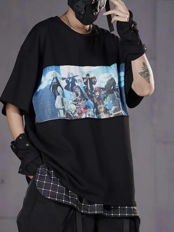Anime Cartoon Print T-Shirt sold by Yugen Theory