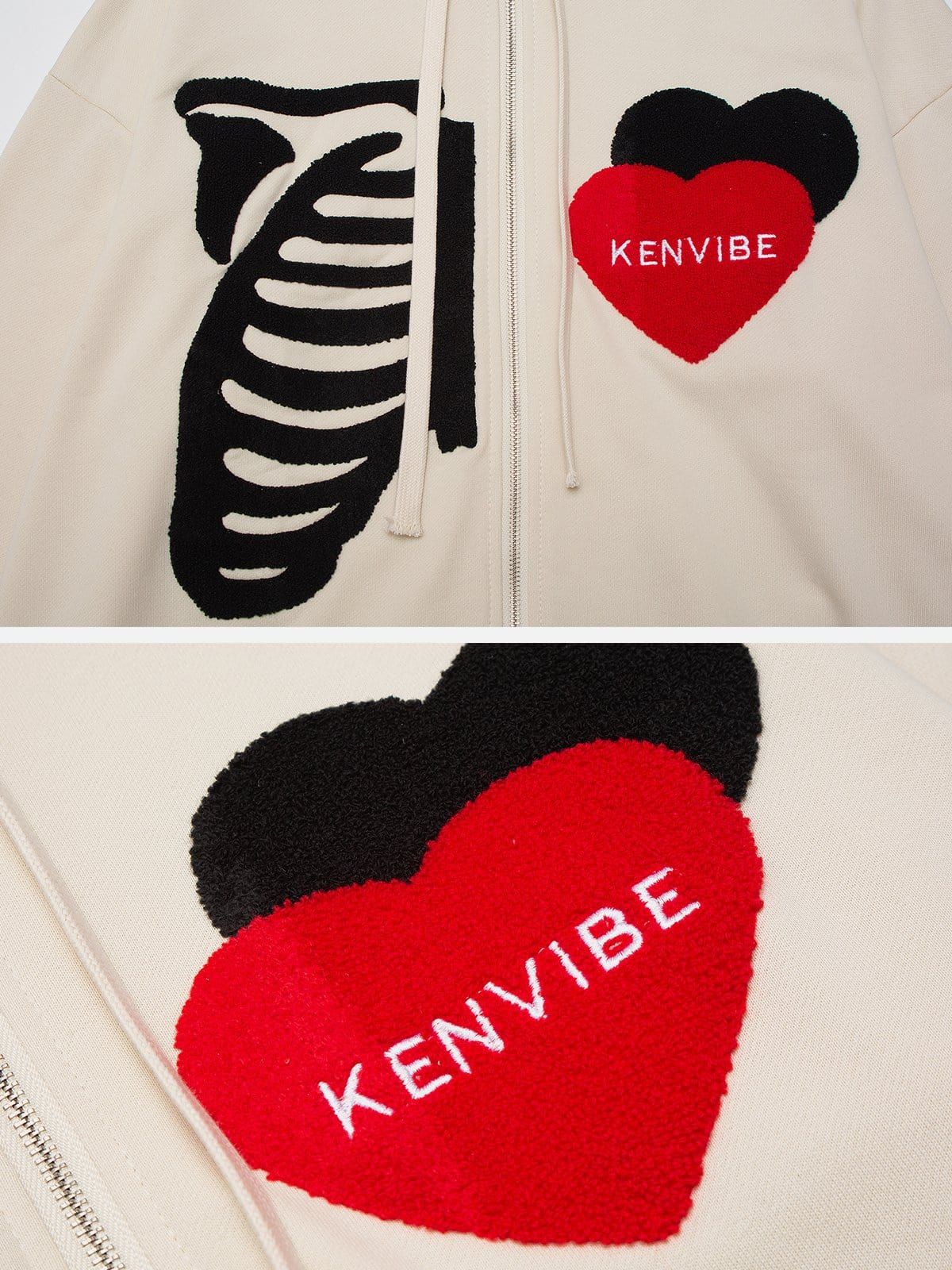 Flocking Skeleton Love Hoodie sold by Yugen Theory product image thumbnail 5