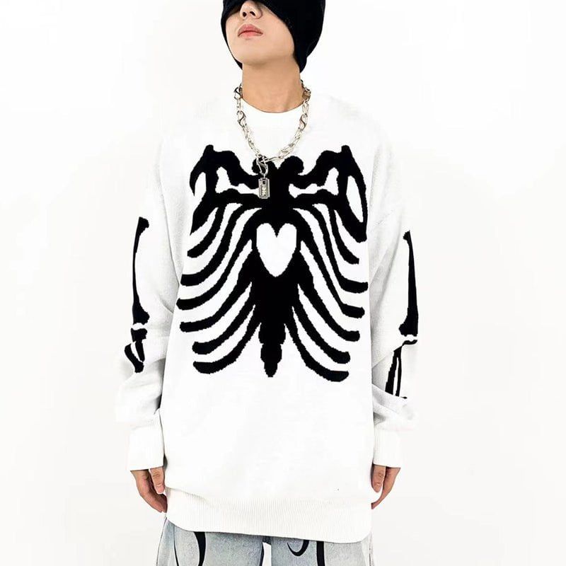 Jacquard Sweater Spider Skeleton sold by Yugen Theory product image thumbnail 2