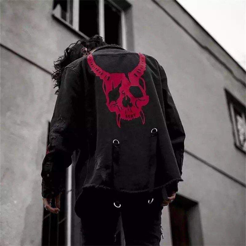 Cyber Punk Denim Techwear Jacket sold by Yugen Theory product image thumbnail 4