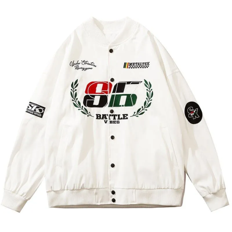 Vintage Varsity Jacket Embroidered 86 sold by Yugen Theory