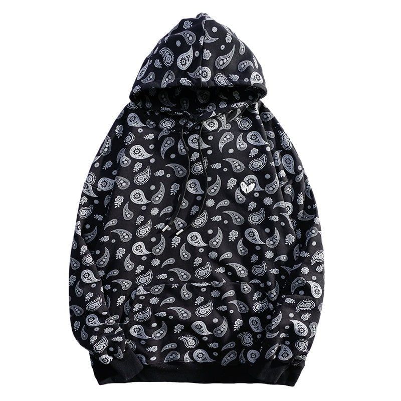 Paisley Hoodie Hip Hop Style sold by Yugen Theory product image thumbnail 2