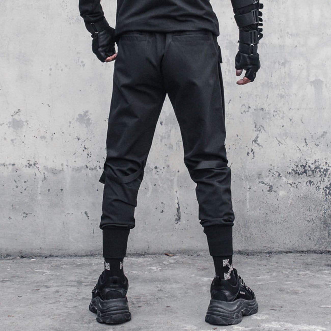 Combat Irregular Ribbons Multi Pockets Cargo Pants sold by Yugen Theory product image thumbnail 4