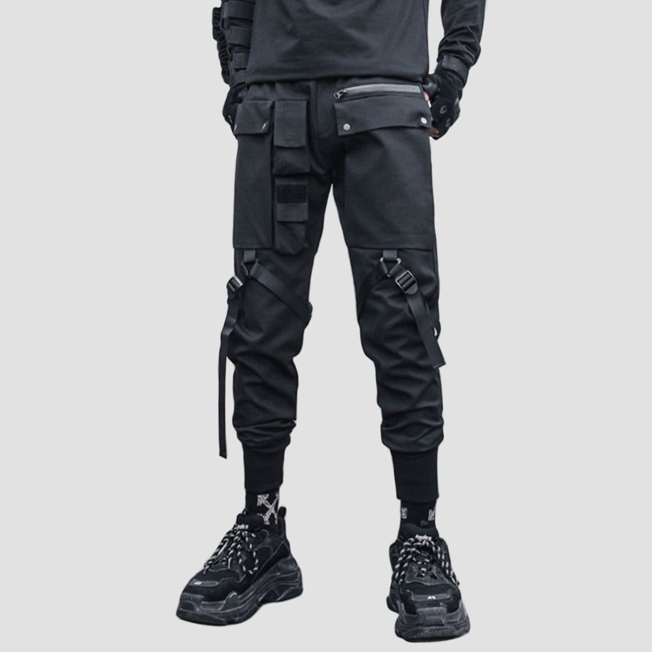 Combat Irregular Ribbons Multi Pockets Cargo Pants sold by Yugen Theory product image thumbnail 2