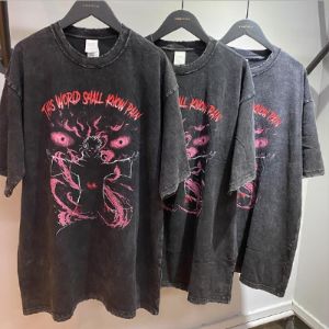 Anime Graphic Washed Cotton Jersey T-Shirt sold by Yugen Theory