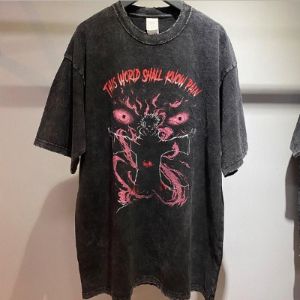 Anime Graphic Washed Cotton Jersey T-Shirt sold by Yugen Theory