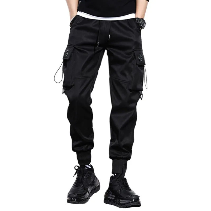 Buckle Drawstring Pocket Cargo Pants sold by Yugen Theory