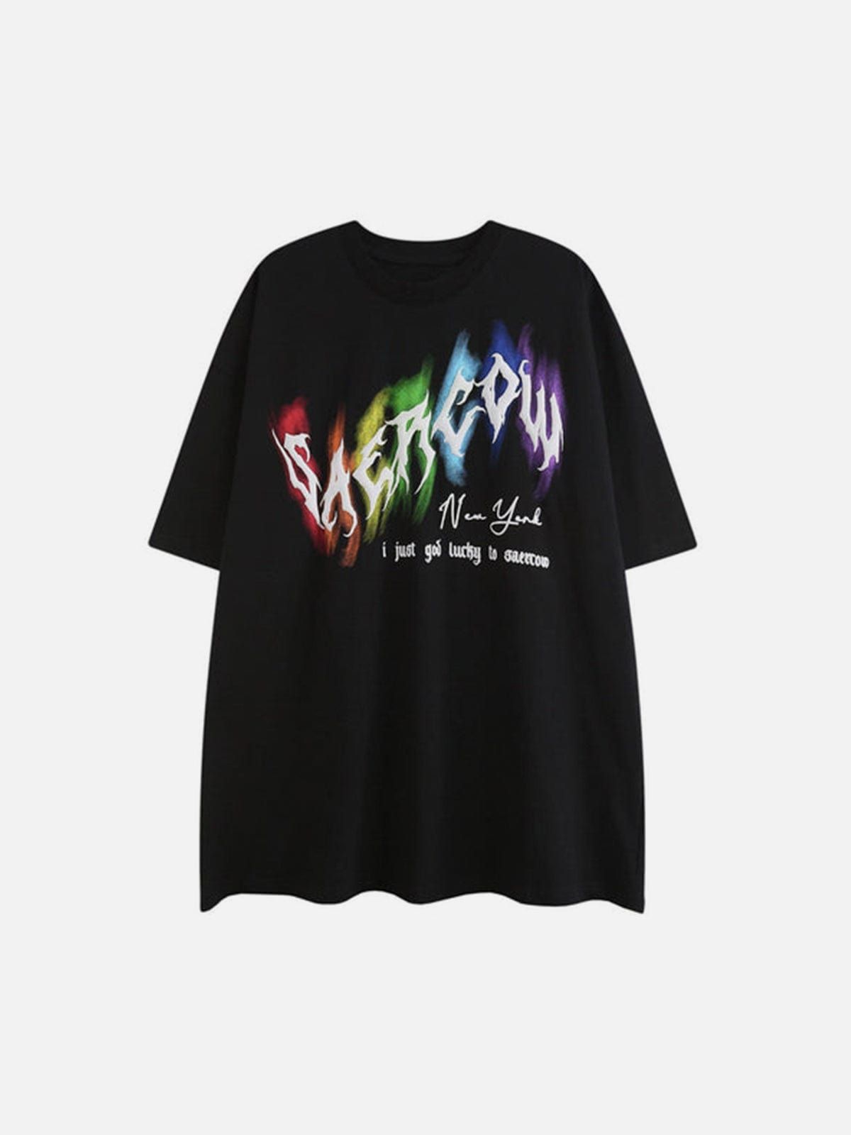 Rainbow Letters Graphic T-Shirt sold by Yugen Theory product image thumbnail 2