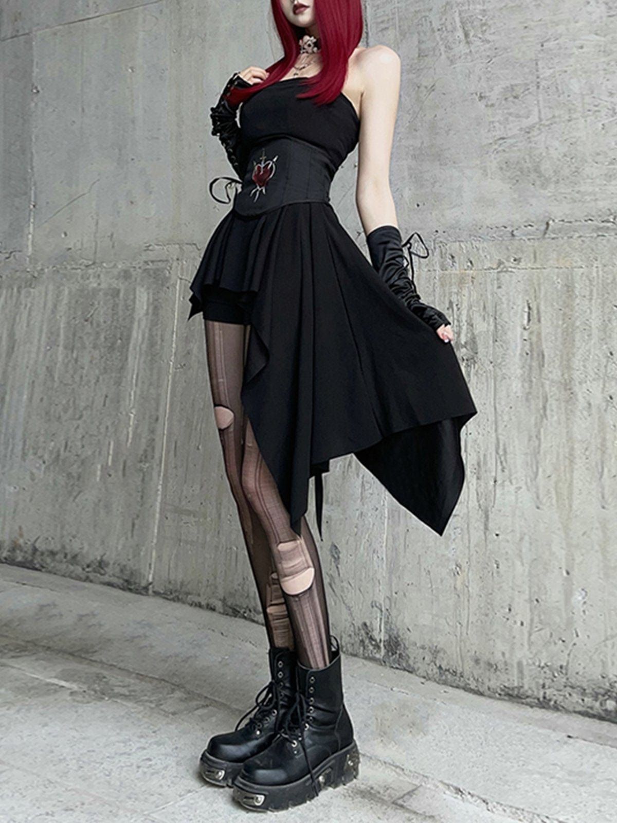Dark Irregular Dress sold by Yugen Theory product image thumbnail 2