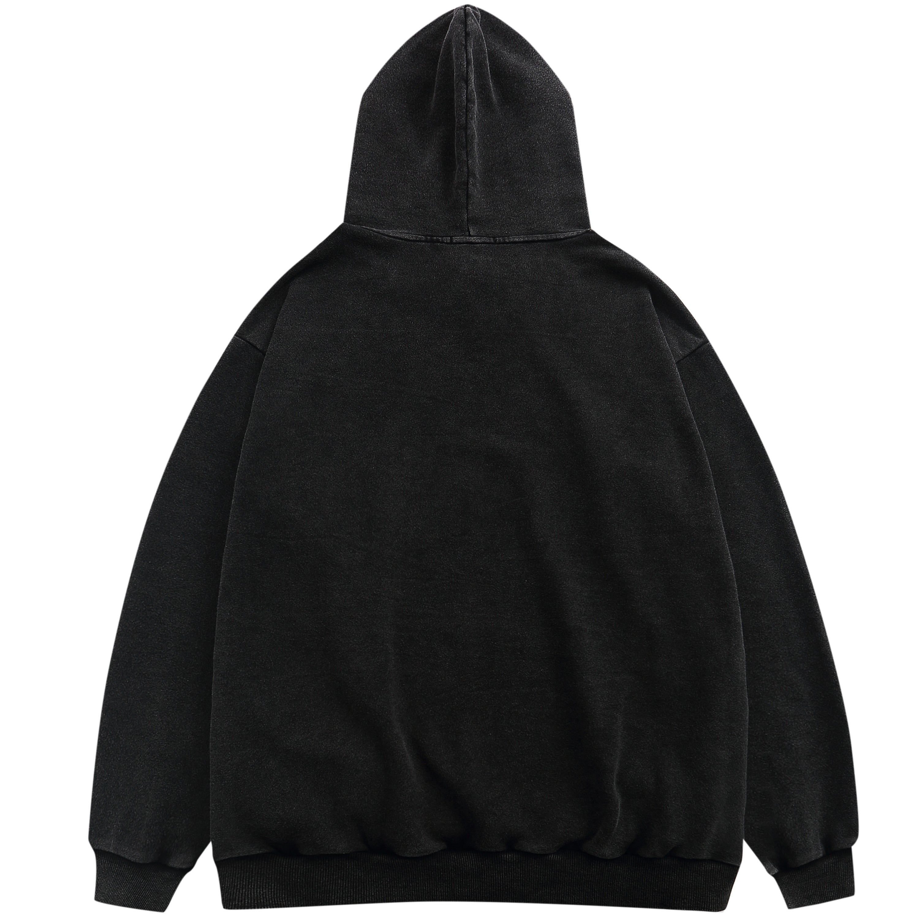 Vintage Washed Hoodie with Cross Chain sold by Yugen Theory product image thumbnail 2